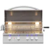 Summerset Sizzler Pro 32-in 4 Burner Built-In Natural Gas Grill w/ Rear Infrared Burner - SZRPRO32 - Image 2
