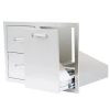 SUMMERSET 33" 2-Drawer & Vented LP Tank Pullout Drawer Combo - Image 5