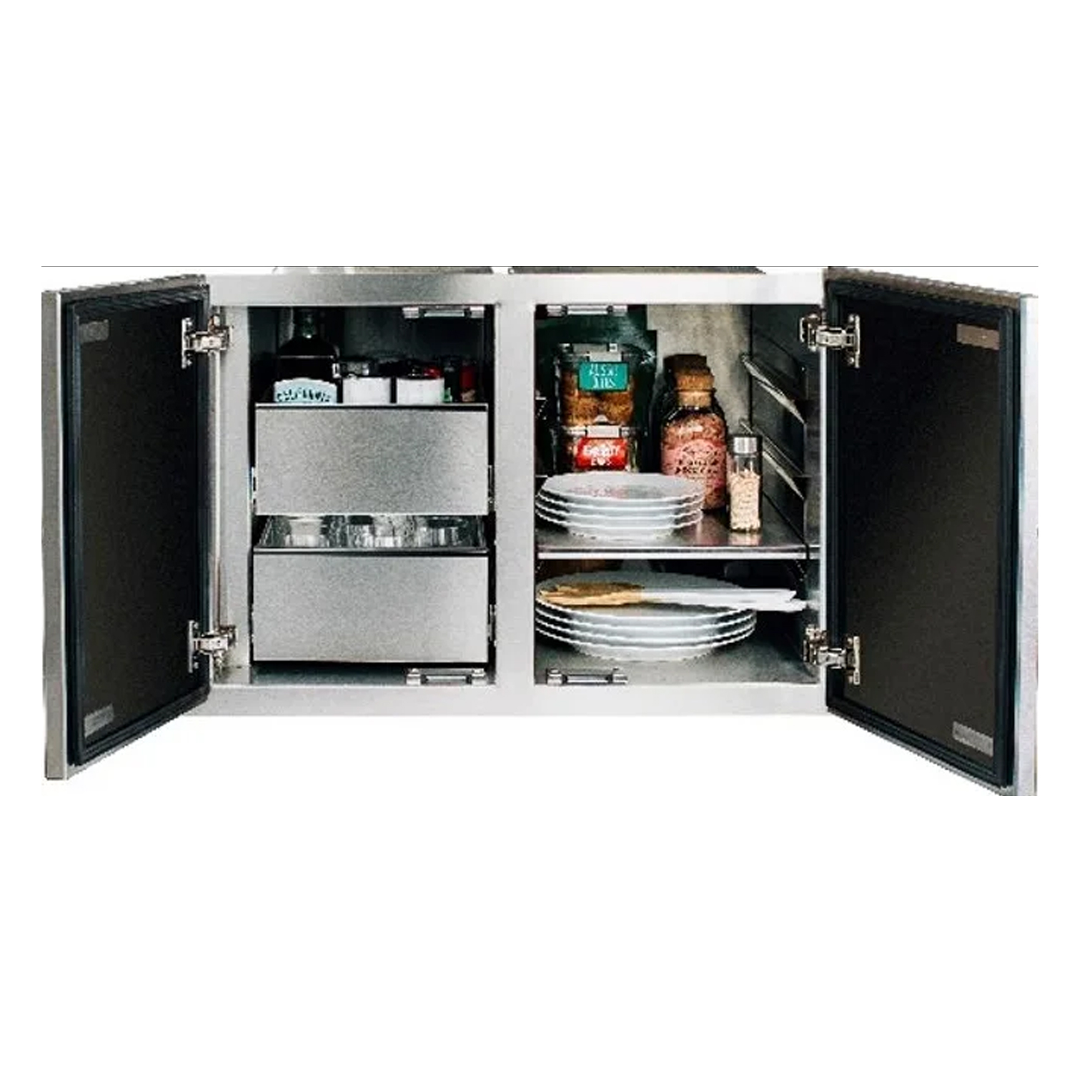 Summerset 36 2 Drawer Dry Storage Pantry And Enclosed Cabinet Combo Mr