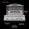 Blaze LTE+ Marine Grade 32-in 4-Burner Built-In Propane Gas / Natural Gas w/ Lift-Assist Hood & Rear Infrared Burner - Image 4