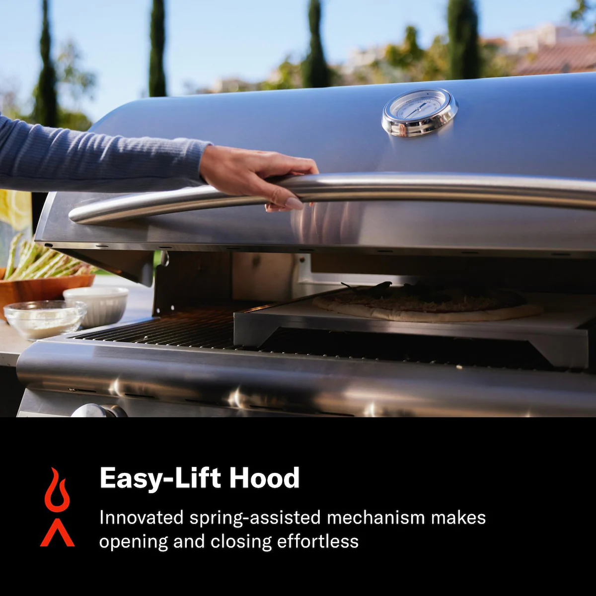 Blaze LTE+ Marine Grade 32-in 4-Burner Built-In Propane Gas / Natural Gas w/ Lift-Assist Hood & Rear Infrared Burner - Image 6