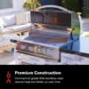 Blaze LTE+ 32-Inch 4-Burner Built-In Natural Gas/ Propane Gas Grill w/ Lift-Assist Hood & Rear Infrared Burner - BLZ-4LTE3-NG/LP - Image 5