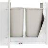 Blaze 20-Inch Roll-Out Stainless Steel Double Trash / Recycling Bin - BLZ-TREC-DRW-H - Image 2
