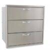 Blaze 30-Inch Stainless Steel Triple Access Drawer - BLZ-30W-3DRW - Image 2