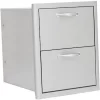 Blaze 16-Inch Stainless Steel Double Access Drawer - BLZ-DRW2-R - Image 2