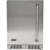 Coyote 24-Inch 5.5 Cu. Ft. Left Hinge Outdoor Rated Compact Refrigerator - C1BIR24-L