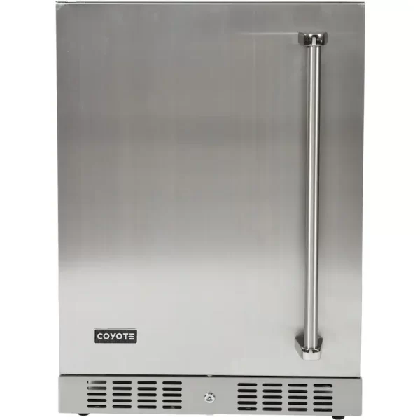 Coyote 24-Inch 5.5 Cu. Ft. Left Hinge Outdoor Rated Compact Refrigerator - C1BIR24-L