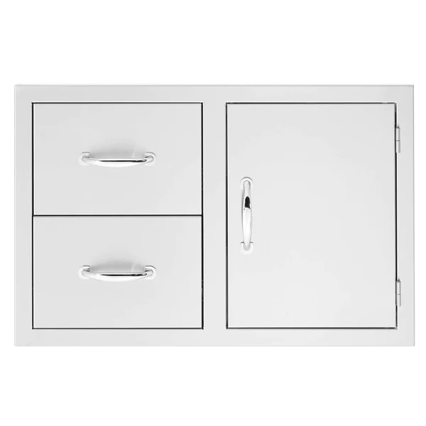 TrueFlame 30" 2-Drawer & Access Door Combo TF-DC2-30