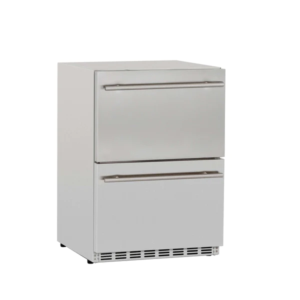 TrueFlame 24" 5.3C Deluxe Outdoor Rated 2-Drawer Fridge TF-RFR-24DR2