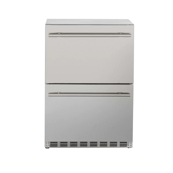 TrueFlame 24" 5.3C Deluxe Outdoor Rated 2-Drawer Fridge TF-RFR-24DR2