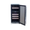 TrueFlame 15" Outdoor Rated Dual Zone Wine Cooler TF-RFR-15WD