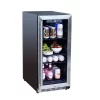 TrueFlame 15" Outdoor Rated Fridge w/Glass Door TF-RFR-15G