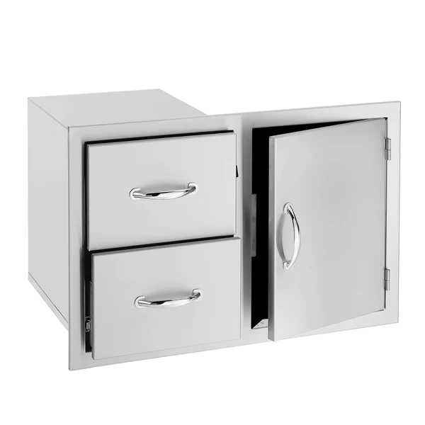 TrueFlame 33" 2-Drawer & Access Door Combo TF-DC2-33