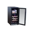 TrueFlame 15" Outdoor Rated Dual Zone Wine Cooler TF-RFR-15WD