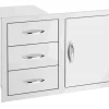 TrueFlame 33" 3-Drawer & Access Door Combo TF-DC3-33
