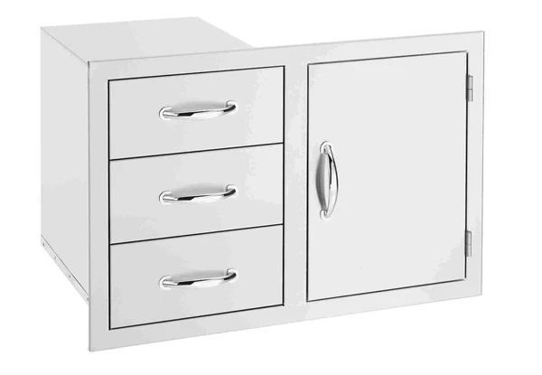 TrueFlame 33" 3-Drawer & Access Door Combo TF-DC3-33