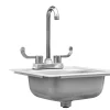 TrueFlame 15x15" Drop-in Sink TF-NK-15D