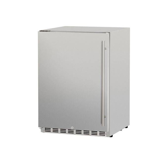 TrueFlame 24" 5.3C Deluxe Outdoor Fridge Right to Left Opening TF-RFR-24D-R